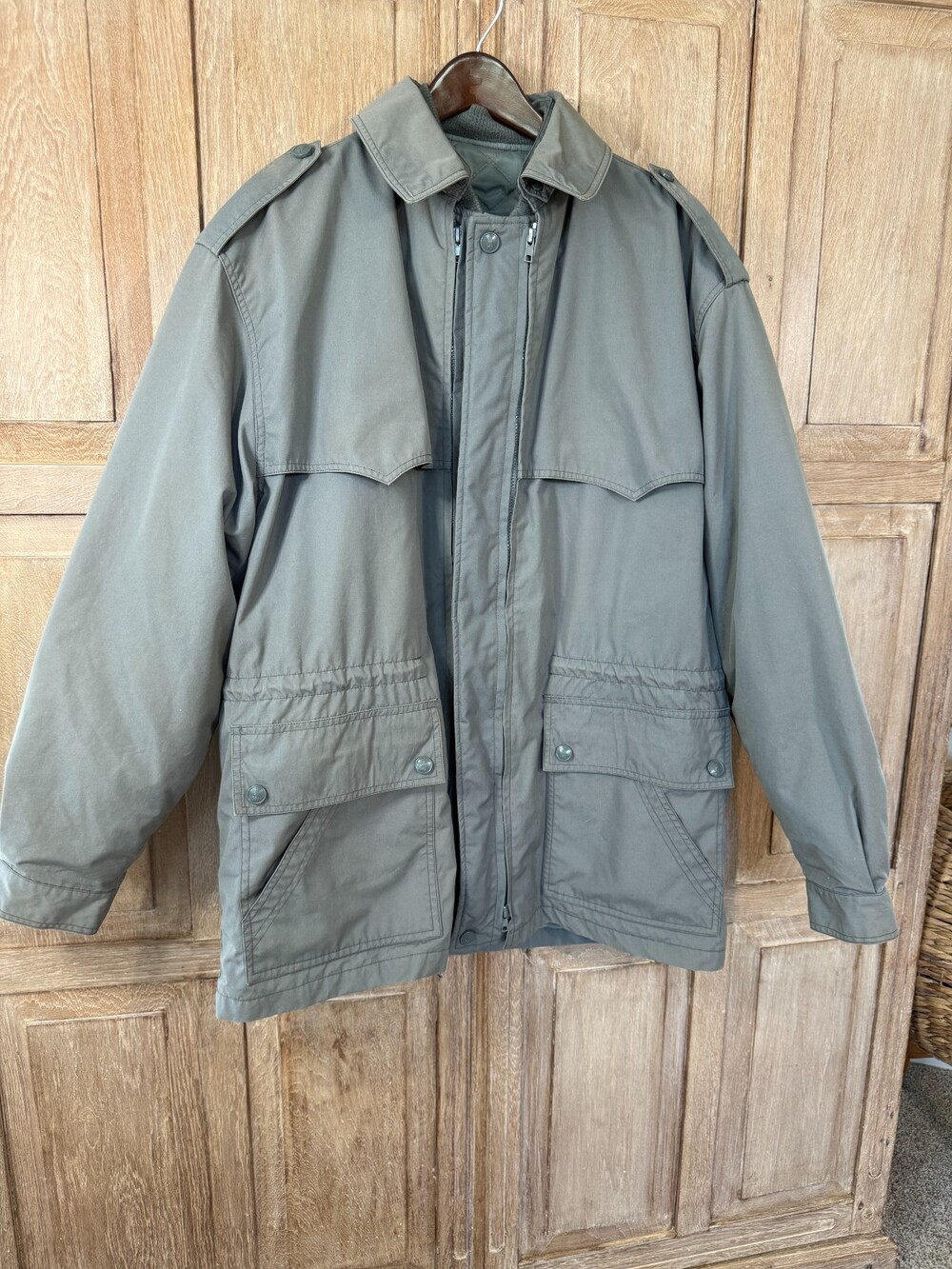 Vintage 1997 Italian Guardia di Finanza Military Parka 3-in-1 Size L XL 46 Italy